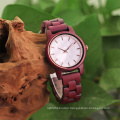 Wholesale custom logo oem lady watch japan quartz movement wooden watch for women